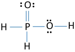 H3PO2 lewis structure